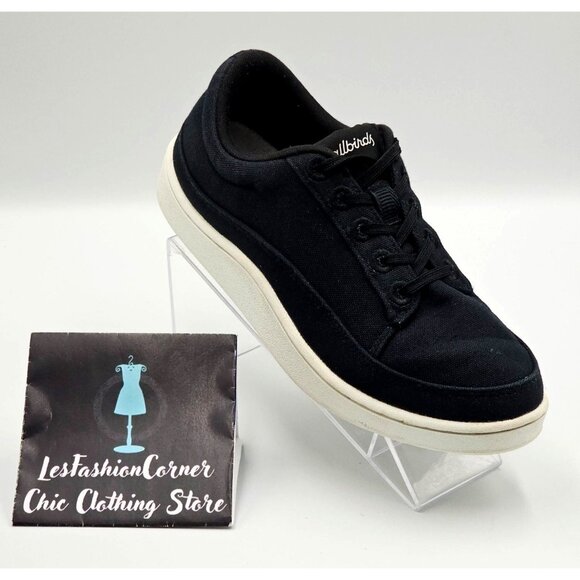 Allbirds Women's Black Canvas Pacers Lace-Up Sneakers Casual Shoes Sz 8 2294 - Picture 13 of 16